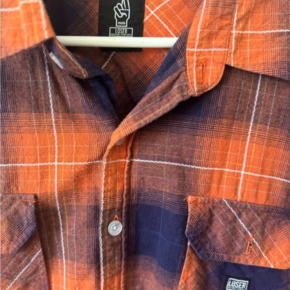 Loser Machine plaid button up - Picture 3 of 3